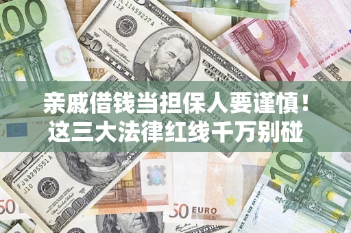 北京亲戚借钱当担保人要谨慎！这三大法律红线千万别碰