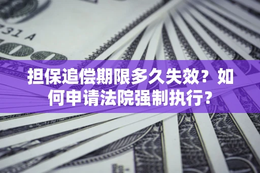 北京担保追偿期限多久失效？如何申请法院强制执行？
