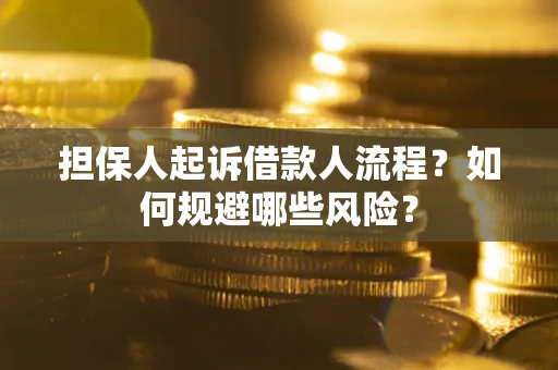 北京担保人起诉借款人流程？如何规避哪些风险？
