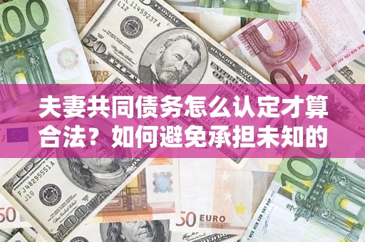 北京夫妻共同债务怎么认定才算合法？如何避免承担未知的债务风险？