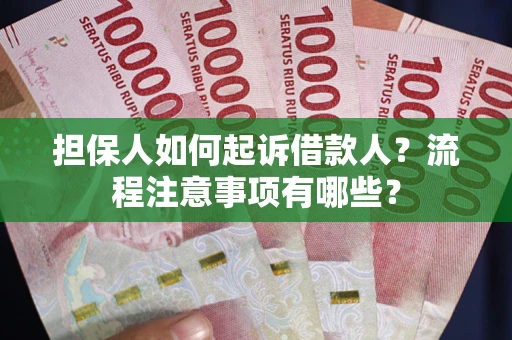 北京担保人如何起诉借款人？流程注意事项有哪些？